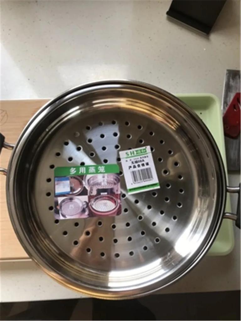 304 Stainless Steel Steamer Basket Rice Cooker Steamer Food Vegetable Steaming Tray Fruit Cleaning Draining Basket Kitchen Tools