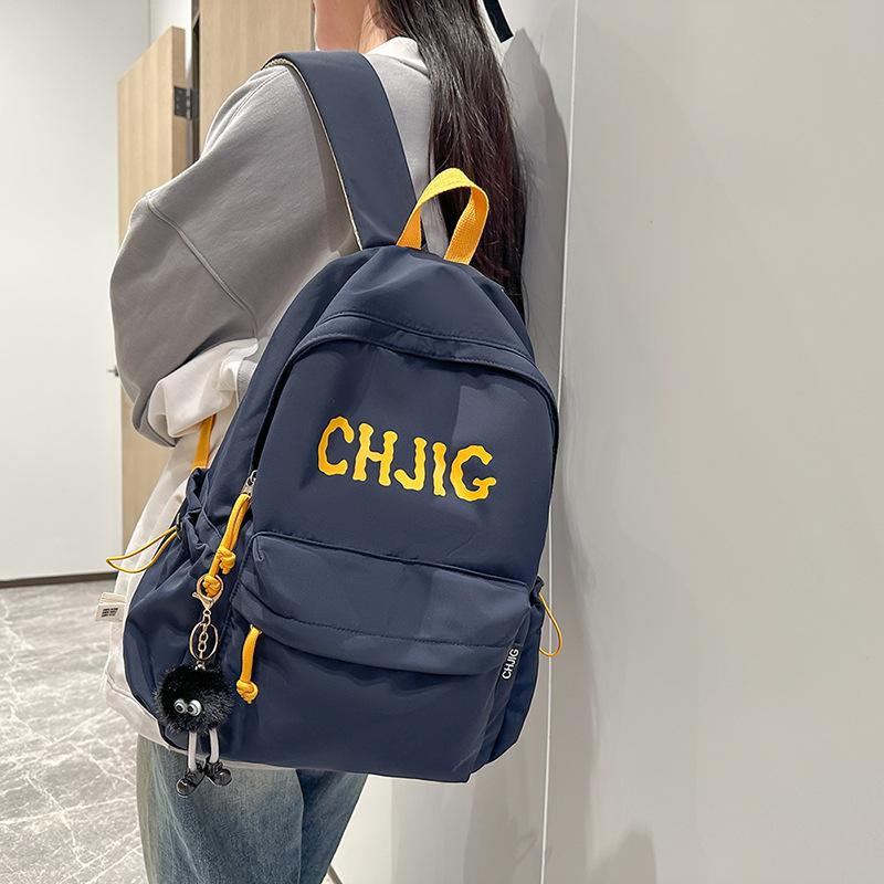 Schoolbag School Season Backpack Simple Large Capacity Travel Backpack School Bag Strong Durable Travel Lightweight High Value Backpack