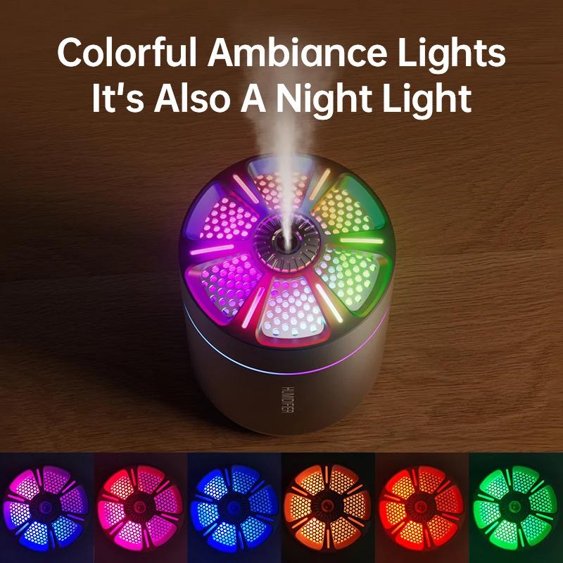 Mini Air Humidifier USB Electric 180ML Aroma Diffuser Essential Oil Purifier Aromatherapy Colorful Lights For Car Home Bedroom