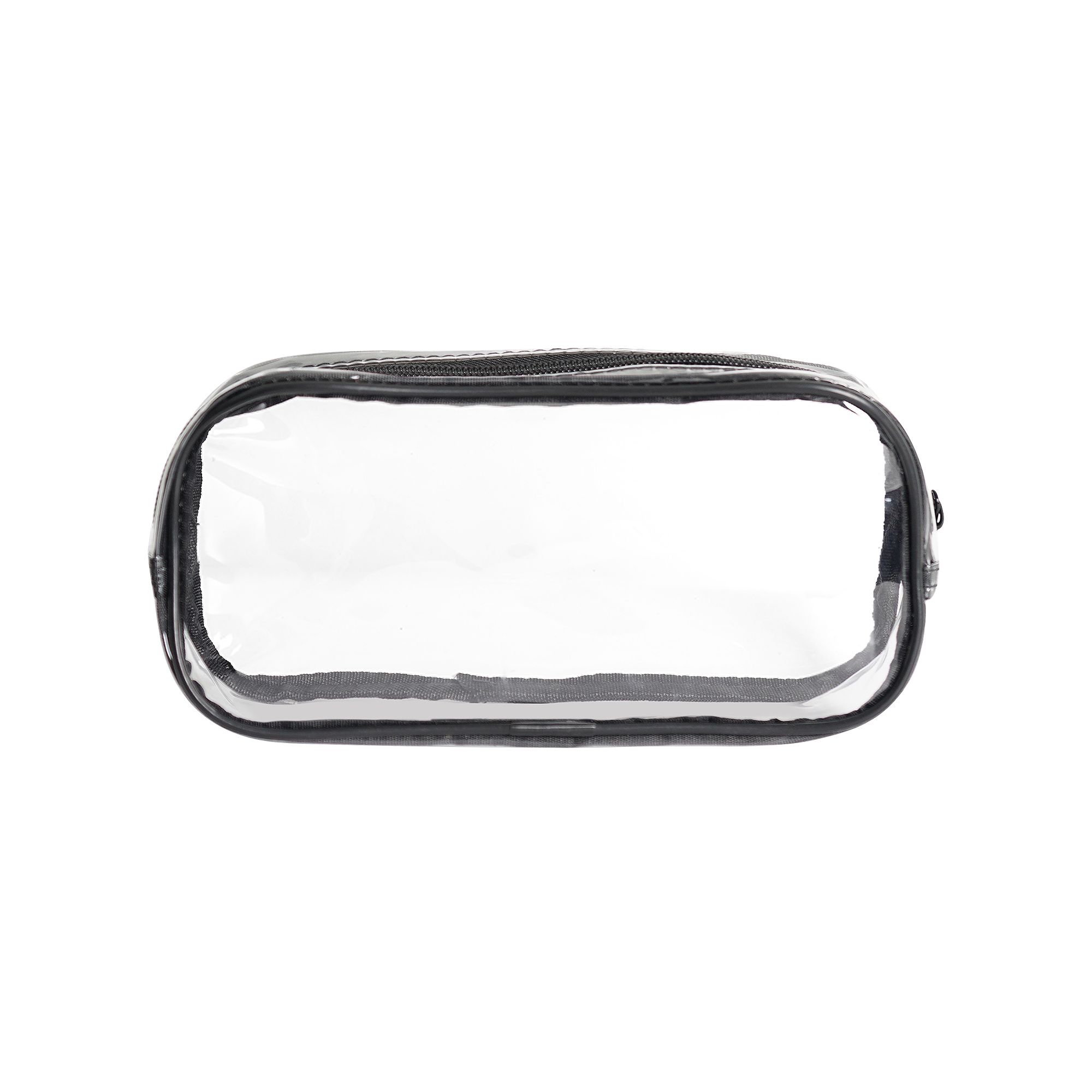 1 MOQ Custom Clear PVC Zipper Pencil Pouch No Minimum Order Transparent Exam-approved Pen Case Simple Stationery Bag