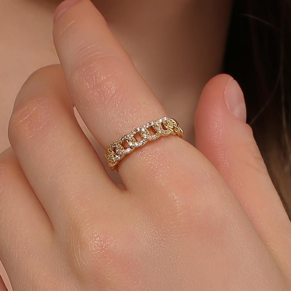 Luxury Zircon Twist Design Gold Silvery Colour Ring For Woman Korean Wedding Party Unusual Finger Rings Fashion Jewelry