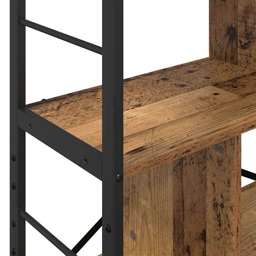 Vintage Wood Bookshelf 75 x 30 x 123.5 cm Engineered Wood