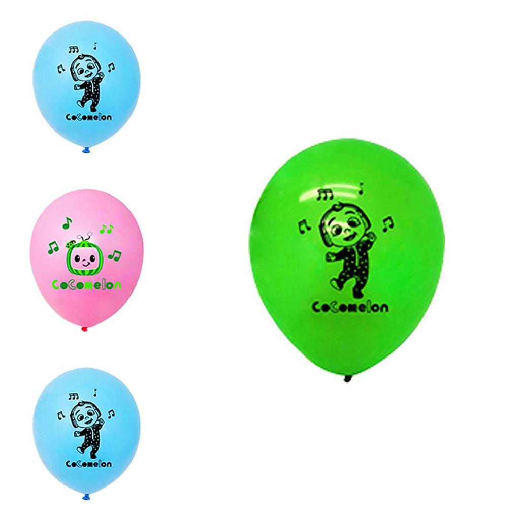 Cocomelon Themed Multi Latex Balloons Colorful Kids Birthday Party Decor Supplies