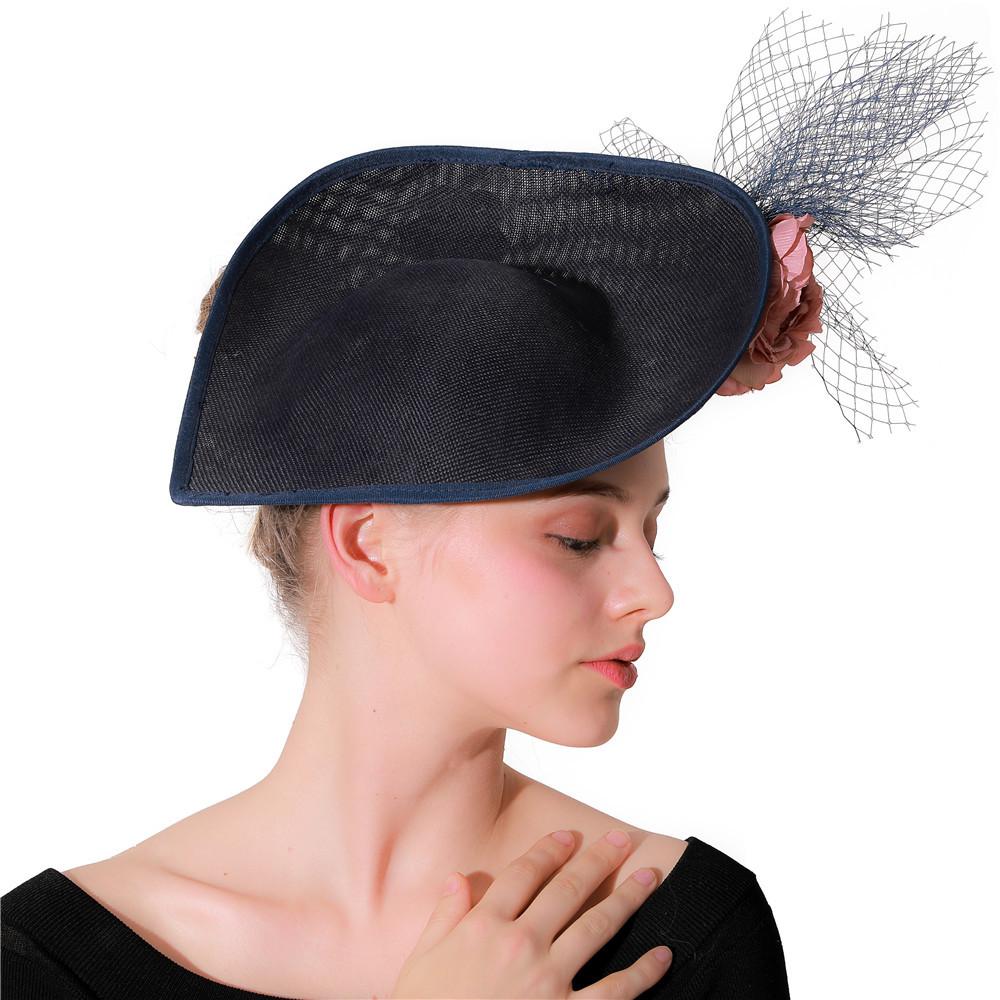 British Banquet Flower Mesh Headgear Aristocratic Racing Festival Top Hat European And American Retro New First Hand