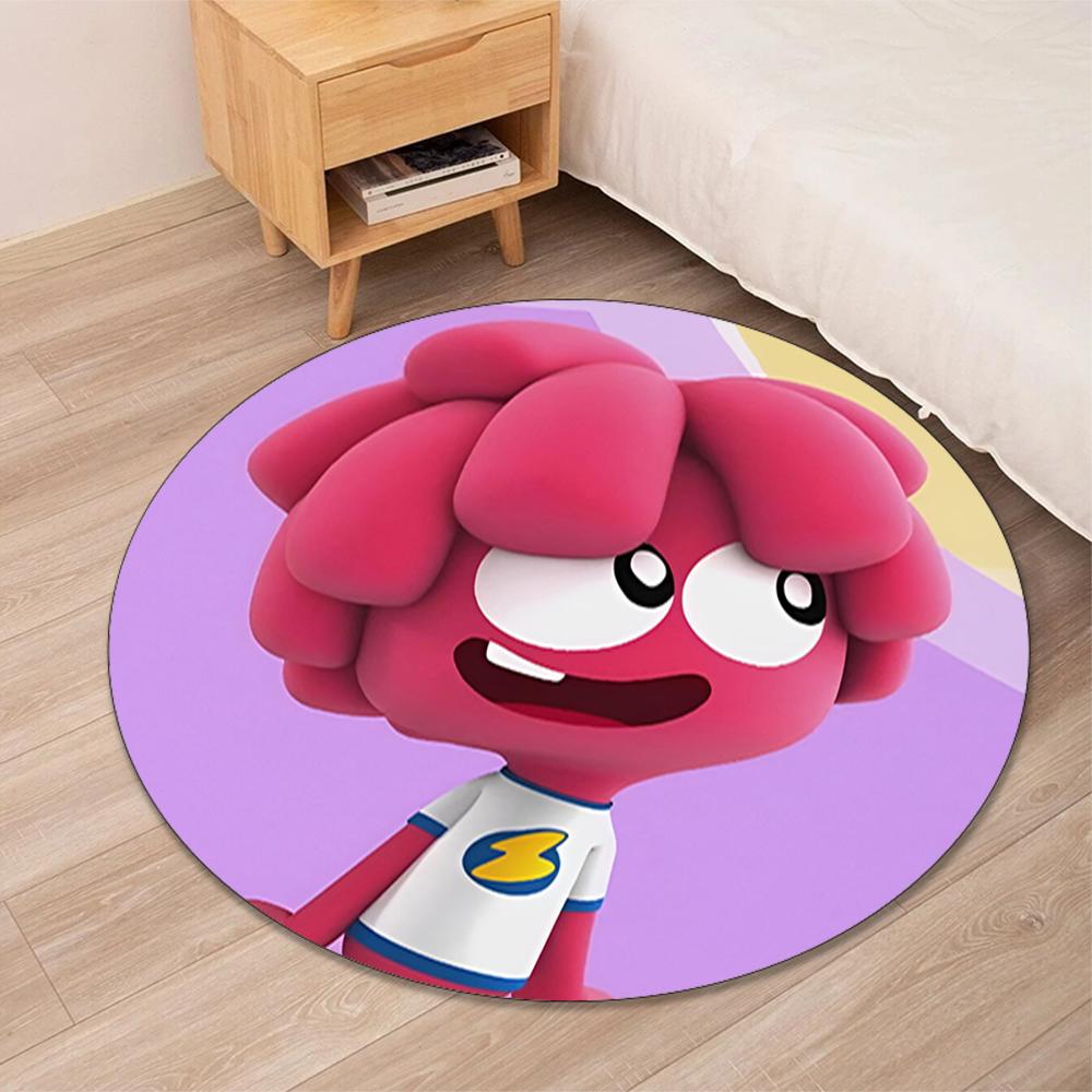 Jelly Jamm Printed Round Rug Carpet Chair Rug Area Rug Entryway Doormats,for Office Chair Living Room Bedroom Kitchen Room.