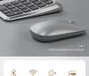 Silent Bluetooth Wireless 2.4G Ergonomic Curved Keyboard for Office