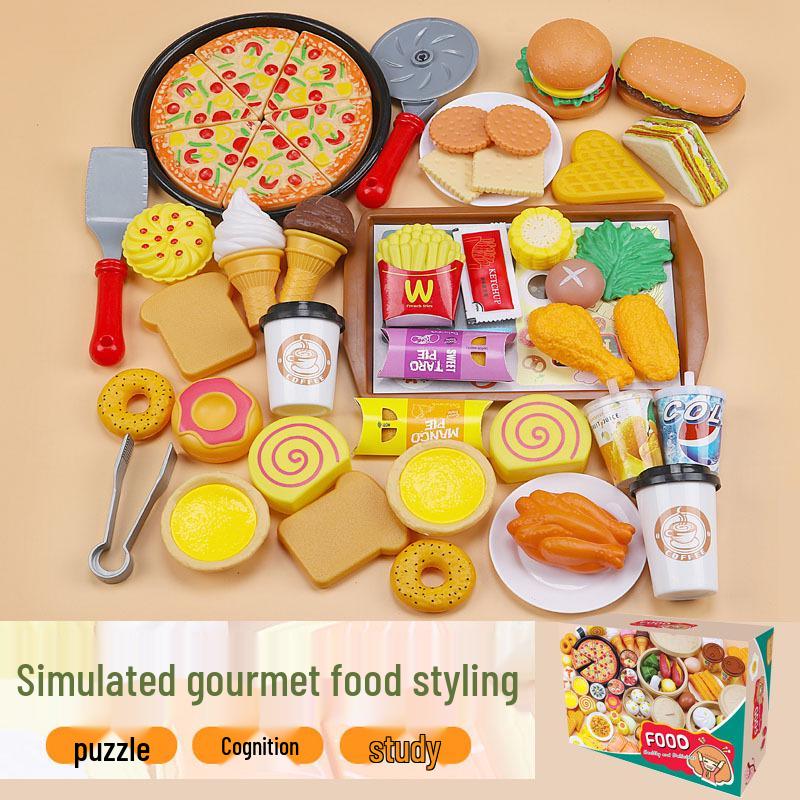 Children's BBQ Playset: Western Kitchen Simulation Food Toys