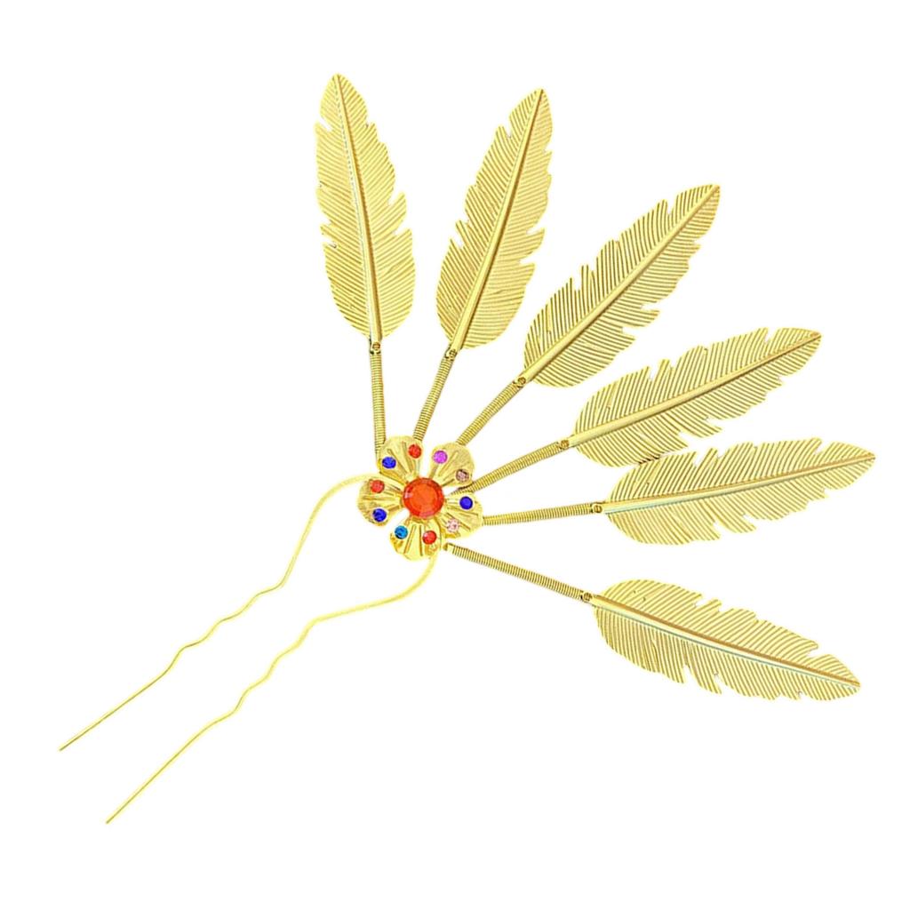 Elegant Crystal Filigree Hair Stick Buyao for Girls Ancient Chinese Hairpin Traditional Hanbiuk Decorative Cosplay