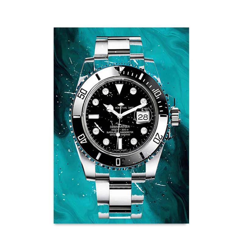 Fashion Watch Canvas Paintings Poster and Printing Modern Graffiti Art Wall Pictures for Living Room Home Decoration Cuadros