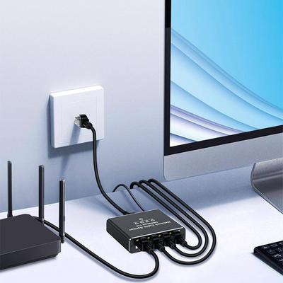 1 To 4 Network Connector Splitter HUB with USB Power Cable 1000Mbps 4 Devices Simultaneously Networking for Cat5/5e/6/7/8 Cable