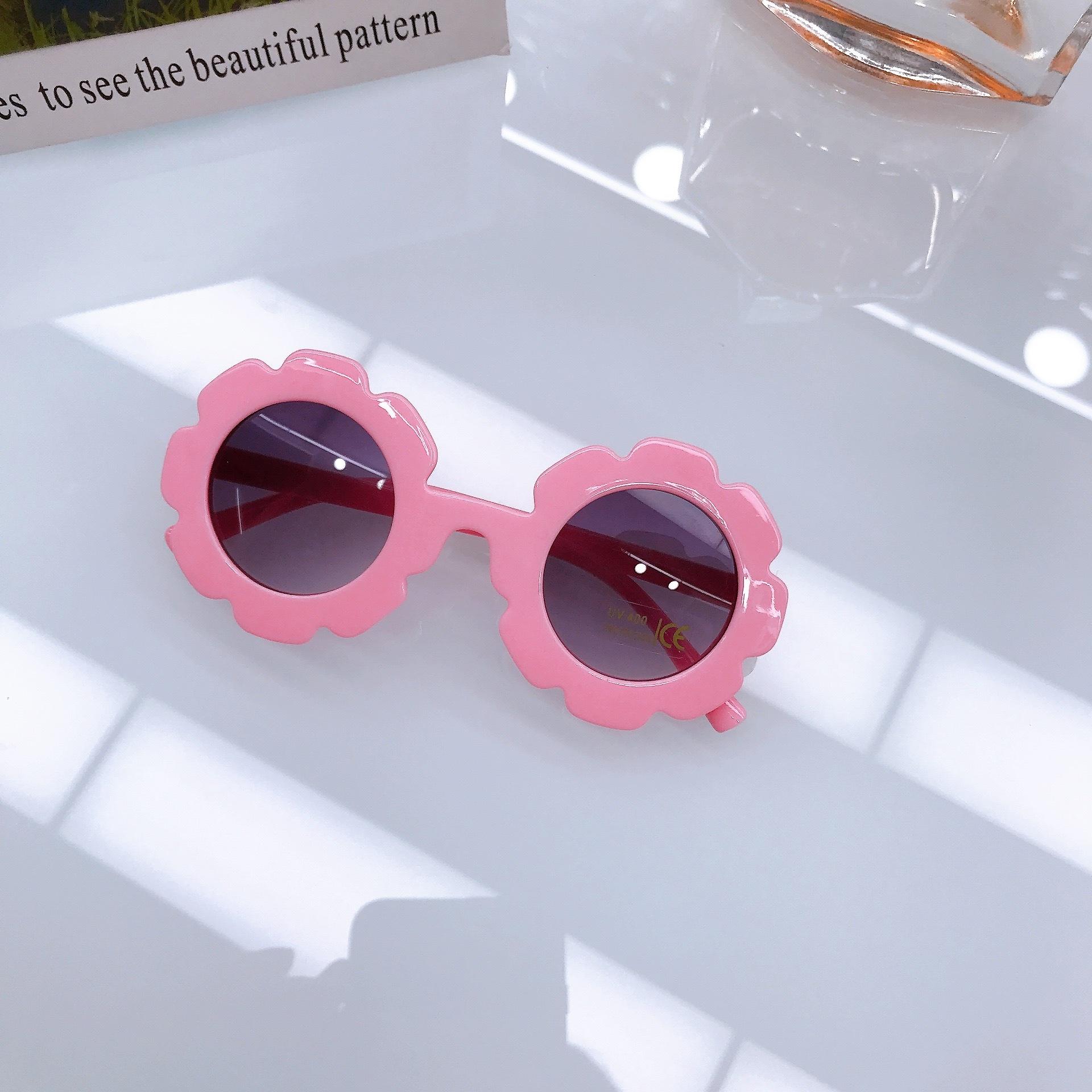 

New Children s Sunflowers, Fresh Summer Glasses, Baby Sunglasses, Sun Protection, Super Cute Sunglasses