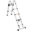 Telescopic aluminum folding ladder 12 steps 08518538 m