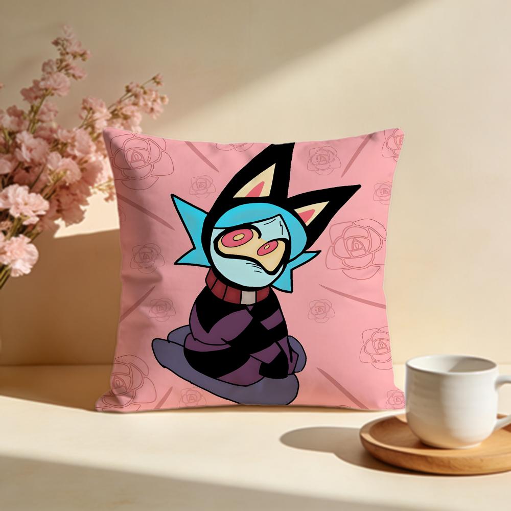 Stylish PPsycho Cutiesiou Cushion Cover Stylish Washable Pillow Cover Ideal for Couch Bedroom Car Decoration
