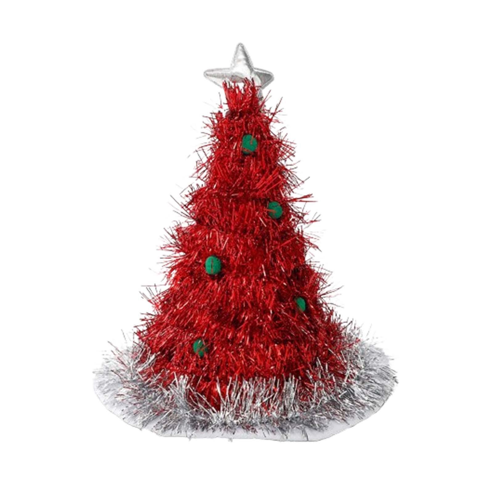 

Шапка Санты Рождественская декоративная шапка Рождественская елка Головной убор Повязка на голову Аксессуары One Size красный