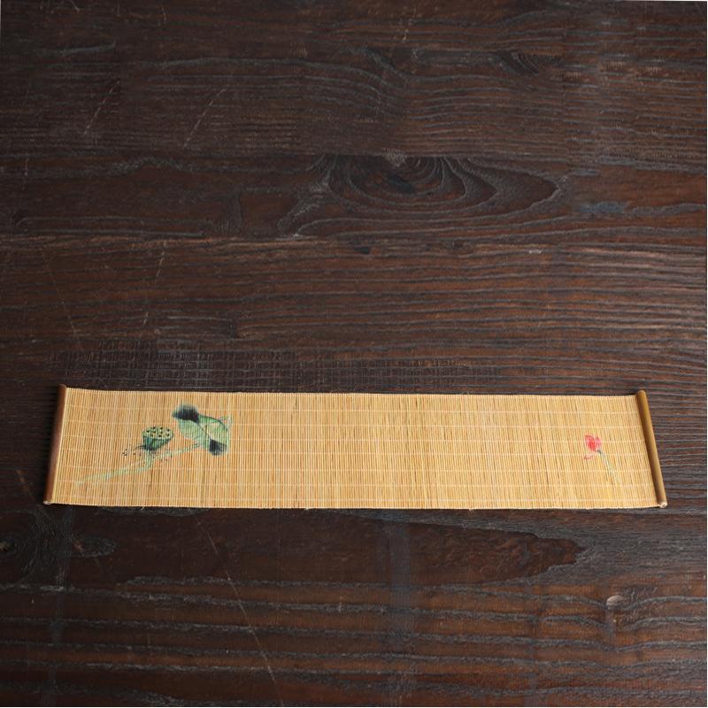 Chinese Printed Tea Tray Napkin Cloth Waterproof Table Runner Tea Mat Zen Tea Ceremony Accessories Handmade Bamboo Insulation