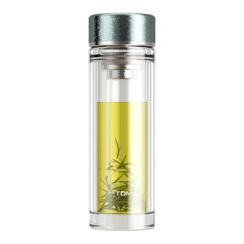 Temake Double Wall Glass Tea Cup with Infuser
