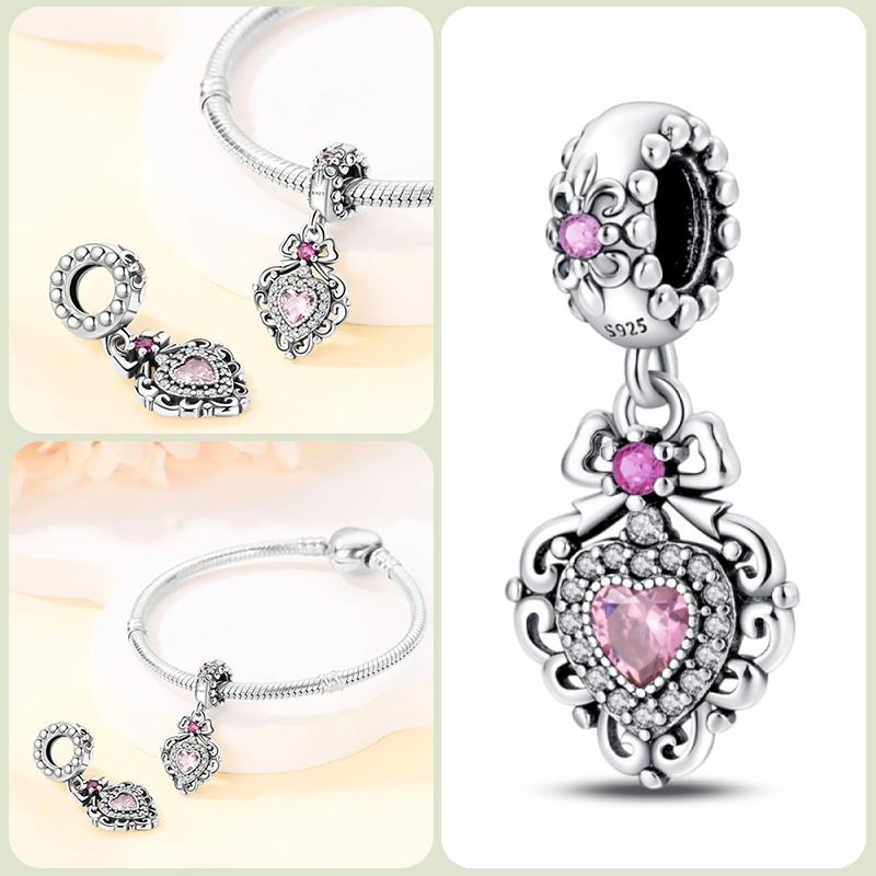 Modne koraliki zawieszki S925 ze srebra próby 925 w stylu klasycznym i romantycznym z motywem żółwia lotosu, odpowiednie do oryginalnej bransoletki DIY na prezent