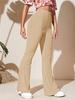 European & American Women's Casual Knitted Flared High Waist Yoga Pants