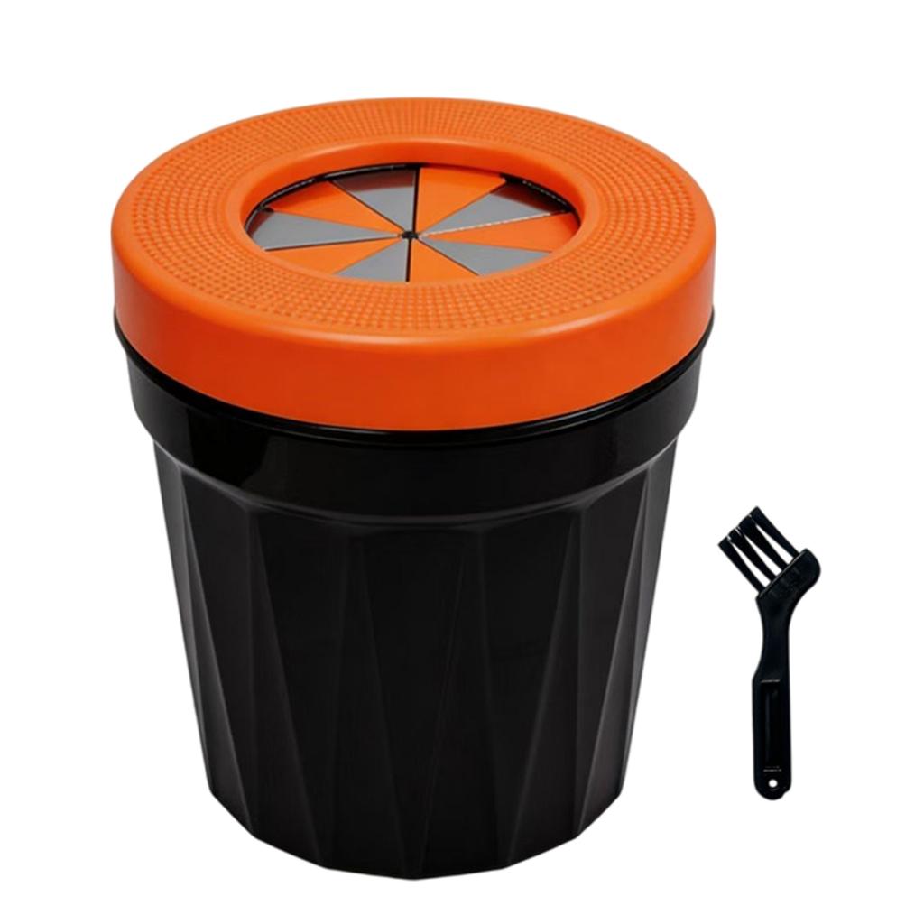 Rotatable Cigarette Trash Can with Lid Smokeless Detachable Car Ash Tray Smell Proof Vehicle Accessories for Cars Home Office