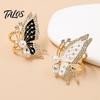 Lightweight Scarf Ring Rhinestone Butterfly Ring, Elegant Slide Sparkling Holder for Women Silk Scarves Shawls Shirts Neckerchiefs Non-slip
