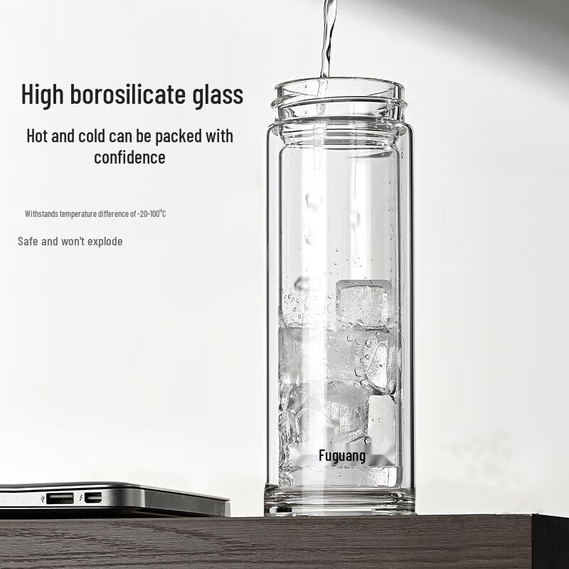 Fuguang Double-Layer Glass Cup