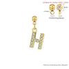 Trendy Letter Cubic Zircon Pendant For Women Positioning Charm Bracelet Necklace DIY Making Jewelry Accessories