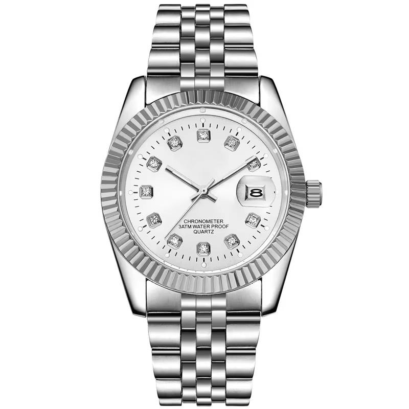 Montre à Quartz pour Homme Vintage Affaires Étanche Calendrier Montre-Bracelet