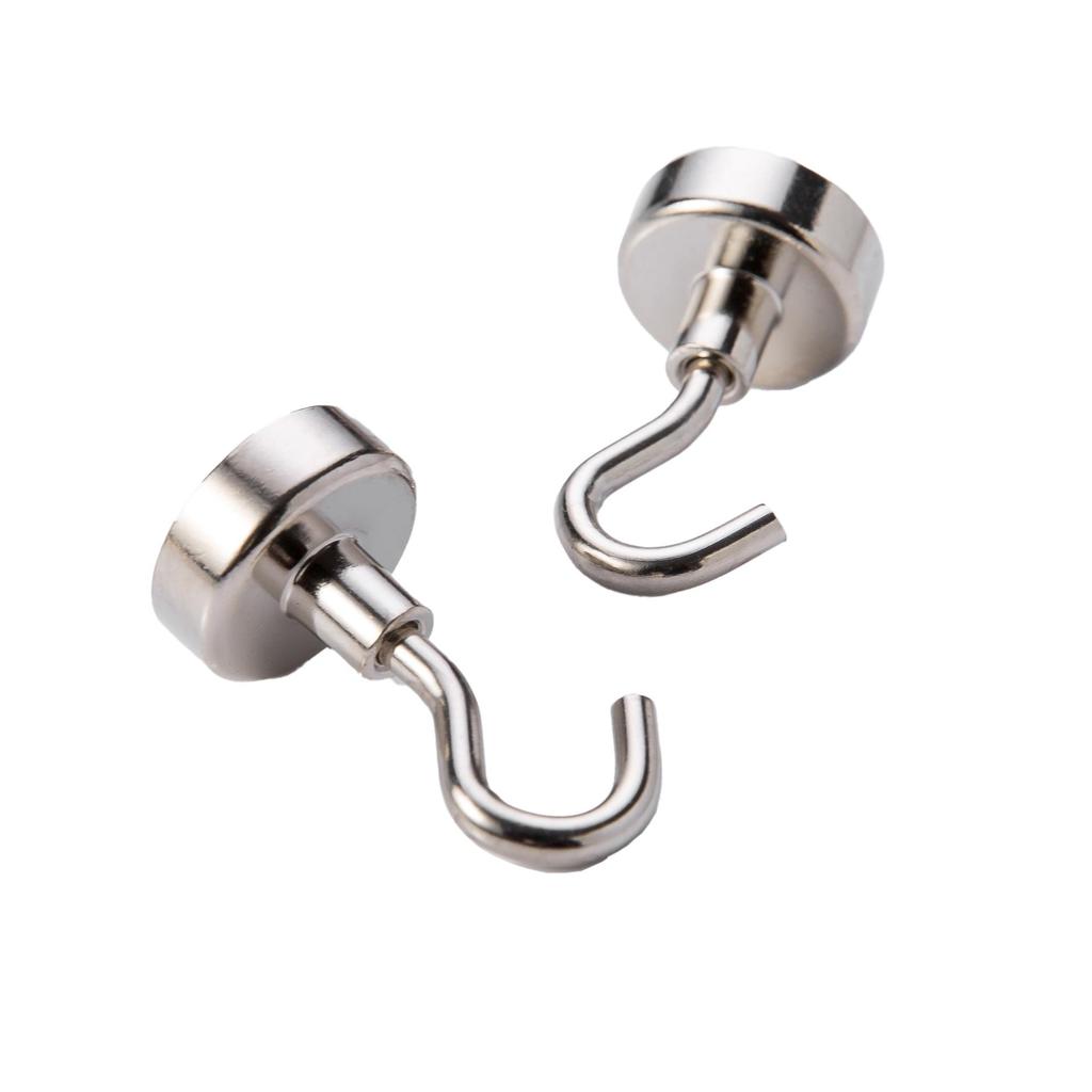 Neodymium Iron Boron Magnetic Hook Hanger, E16 Metal Magnetic Suction Cup, Punch-Free Installation.