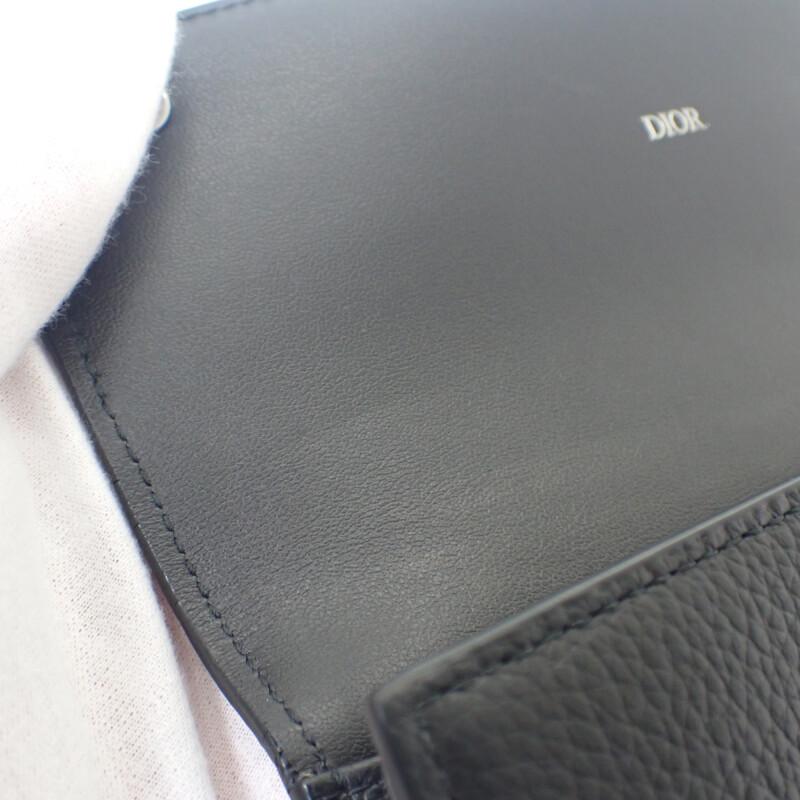 Dior 2ESBC312CDI_H00N Purse Black Calfskin Mens