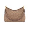 Coach Laurel 19 Small Shoulder Bag Signature Canvas Women Mini Hobo Handbag Two Detachable Straps Shoulder Crossbody Casual Gift CBH15-IMXHE