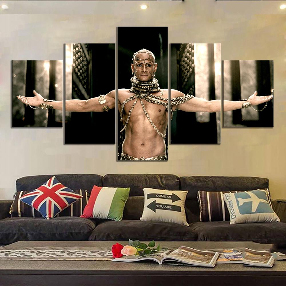 

No Framed 5Pcs Movie Xerxes Sparta 300 Warriors Poster Wall Art Canvas Pictures HD Paintings Home Decor Accessories Decoration 20x35 20x45 20x55cm