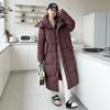 Down and Padded Jacket Women's 2025 Autumn/winter New Korean Version Plus-size Hooded Loose Pie Overcomes Long Padded Jacket
