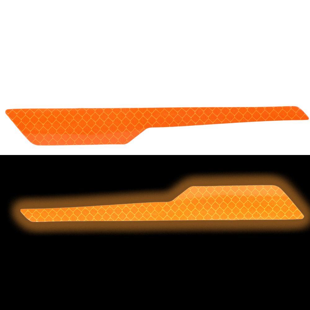 

Предупреждающие светоотражающие наклейки для автомобиля, светоотражающие полосы на передние и задние бамперы автомобиля, предупреждающая наклейка на шлем мотоцикла, отражатель открывания двери 1pair