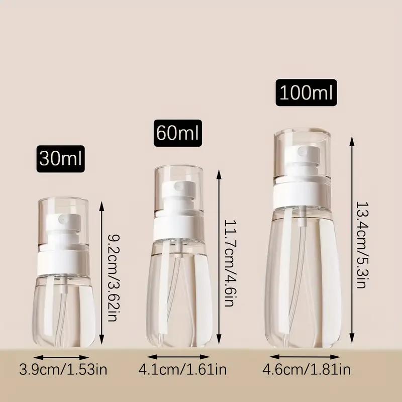 3-piece Small Spray Bottle, Travel Fine Mist Mini Empty Spray Bottle, Leak-proof, Suitable for Toner, Facial and Hair Spray