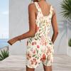 Plus Size Womens Romper Tank With Side Pockets