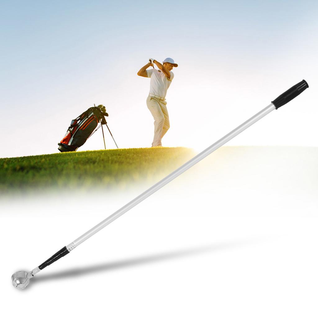Durable Golf Ball Pick Up Claw Balls Grabber Retriever Golfer Tackle Accessory 5 Sections
