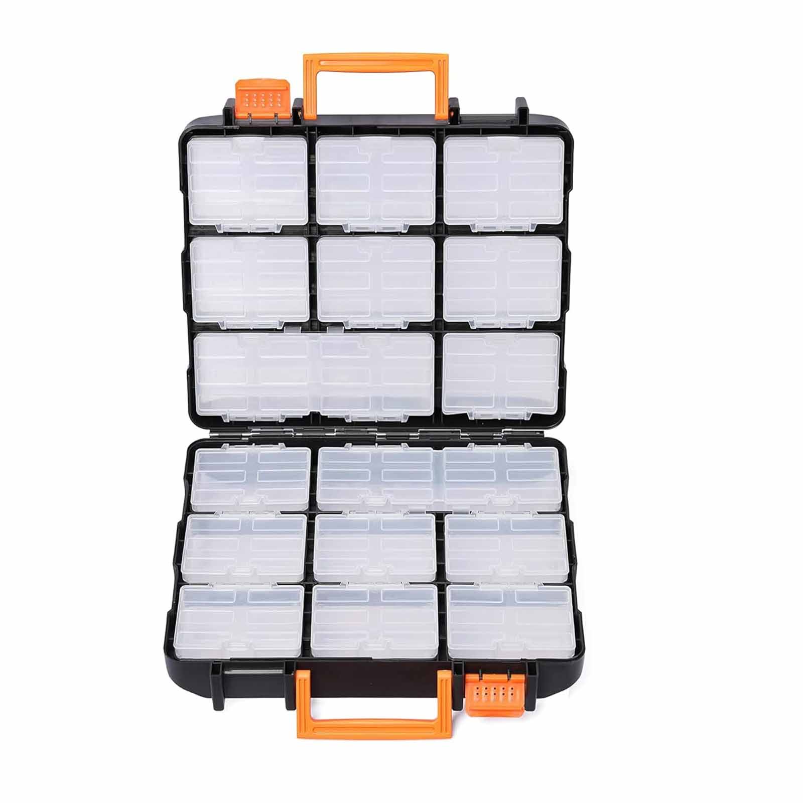

Portable Storage Box, Household Tool Organizer, Multi-Compartment Carry Case for Home, Garage & DIY Supplies One Size чёрный