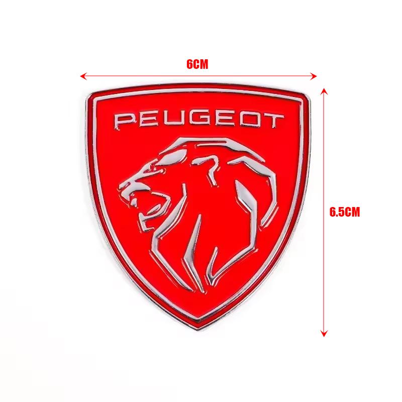 Car 3D Metal Badges Trunk Body Window Side Decoration Sticker Accessories For Peugeot 308 408 2008 206 208 307 3008 406 407 207