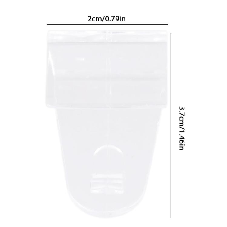 10Piece Set of Clear Adhesive Hooks for Multiple Use On Window and Interior Door Frame 17mm Thickness Hangers Hooks