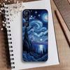 Whimsical landscape Starry Night Phone Case For Samsung Galaxy A73,A72,A71,A70,A52,A51 Others Soft Black Cover