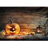 Wooden Board Photography Background Halloween Pumpkin Lamp Vinyl Photocall Backdrop for Children Baby Photobooth Photo Studio