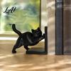Sturdy Non Slip Book Supports for Kids 3D Printed Cat Bookend Bookshelves Decorative Ends Office Desk Home Library & Study Room Modern Minimalist