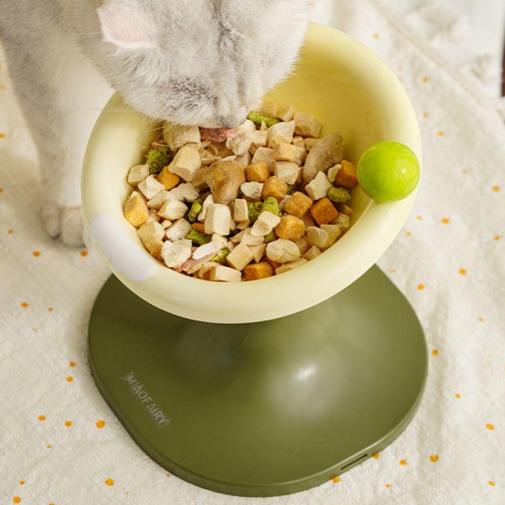 Ceramic Pet High Foot Bowl Height Adjustable Pet Drinking Feeder Multi-use Cat Bowl  Kitten Puppy