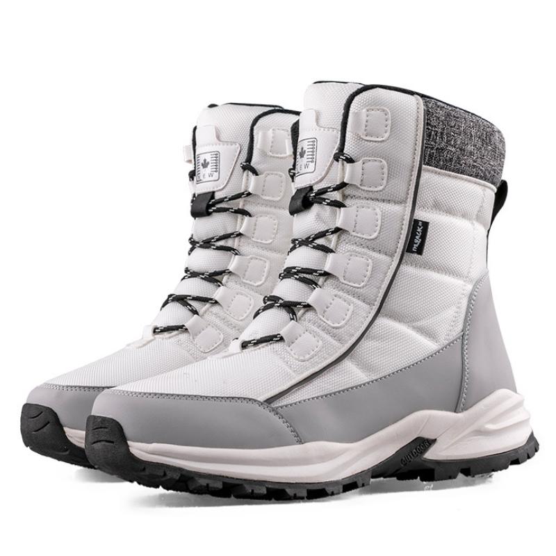 Winter Mens Short Boots Plus Plush Warm Waterproof Anti-skid Snow Boots Outdoor Casual Sports Skateboard Shoes for Men