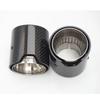 Brand New Car Carbon Fiber Exhaust End Tail Tips 66mm In