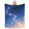 Galaxy Sunglasses  Flannel Blanket Winter  Soft Durable Throw Blanket for Girls Boys Chair Graphic Bedspread Sofa Bed Cover
