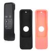 2Pcs Non Slip Protective Silicone Cover Case Fit for TV 4K 4th 5th Generation Remote Controller(Black Red )