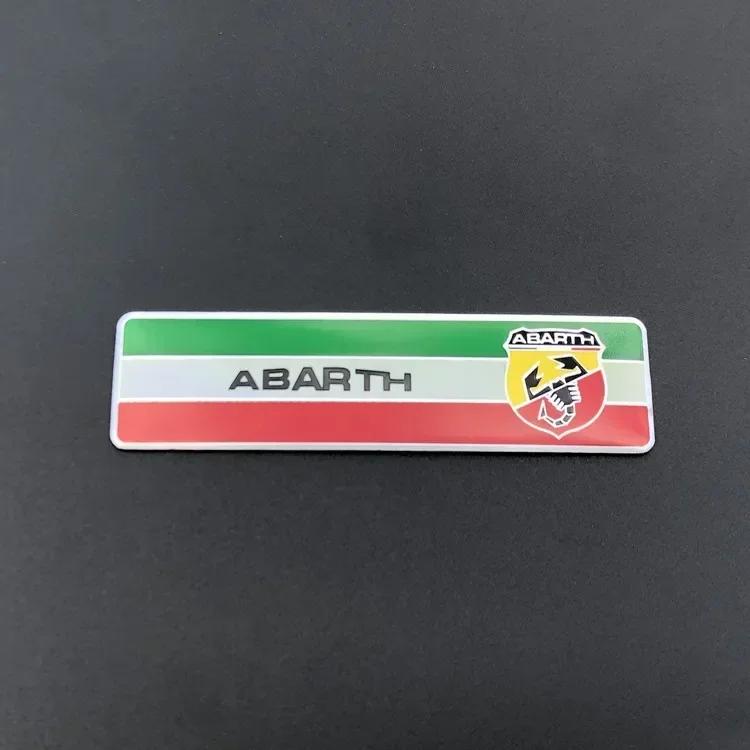 3D Aluminum Emblem Sticker Car Rear Trunk Fender Badge Decals for 500 124 Punto Ducato Palio Bravo Accessories