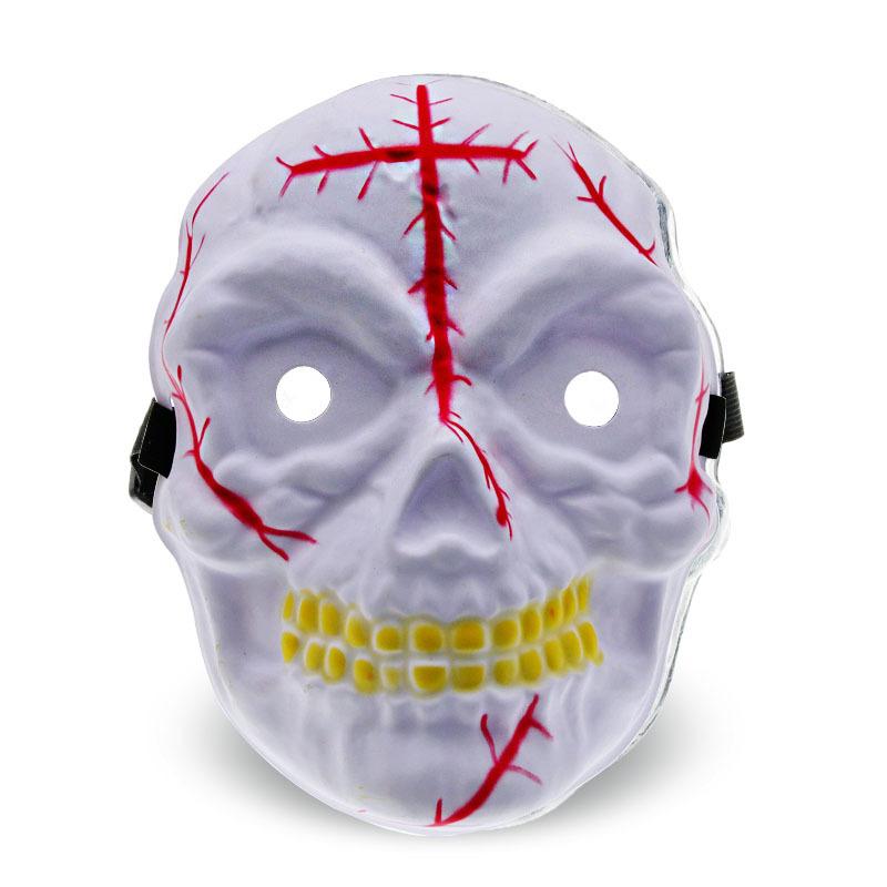 Halloween Horror Ghost Skull PVC Mask Black with Blood Ghost Head Mask