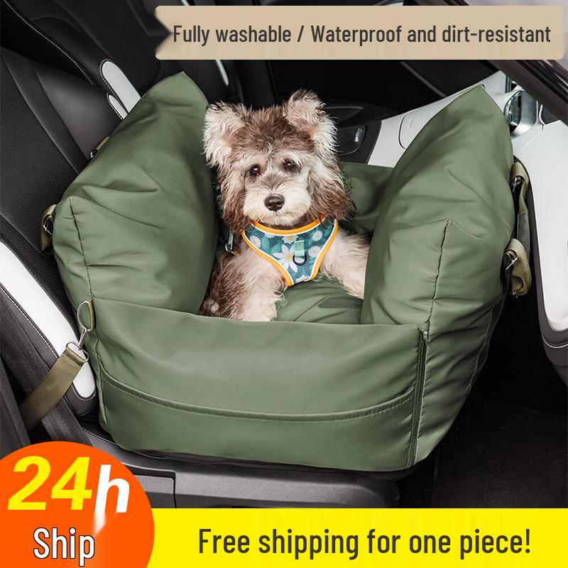 

Waterproof Non-Slip Detachable Car Dog Bed & Travel Handbag Gray - Single M - 55x55x30 cm